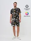 Мужской костюм с шортами / Котята паттерн