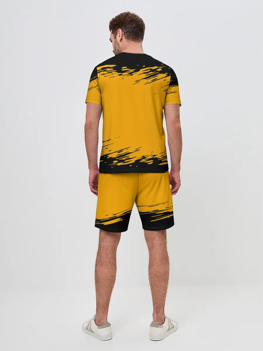 Мужской костюм с шортами / Pikachu black&yellow