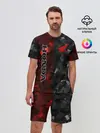 Мужской костюм с шортами / HONDA | RedBlack