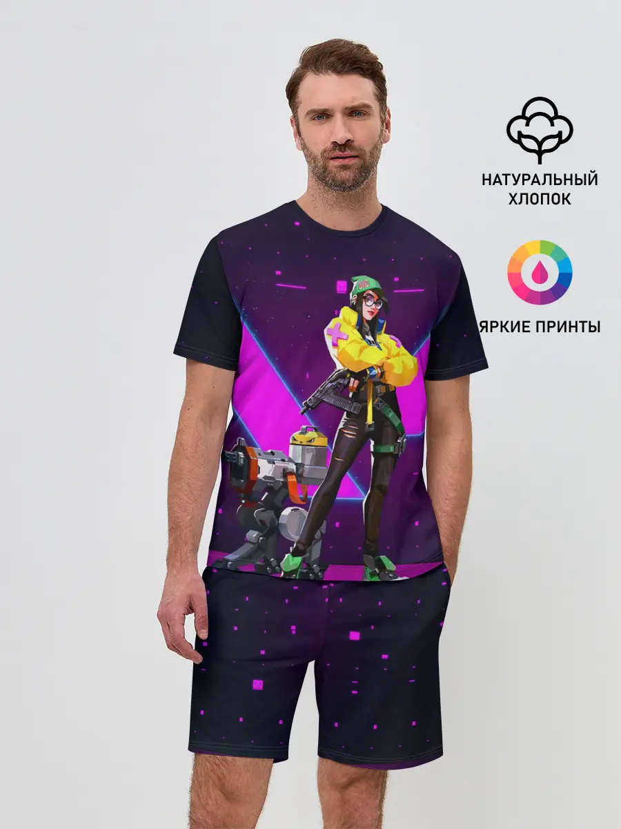 Мужской костюм с шортами / Valorant