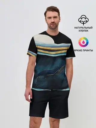 Мужской костюм с шортами / Кит