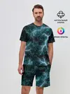 Мужской костюм с шортами / Молния