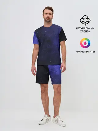 Мужской костюм с шортами / Космос