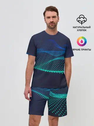 Мужской костюм с шортами / Абстракция