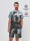 Мужской костюм с шортами / Гризли