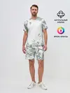 Мужской костюм с шортами / разбитое стекло