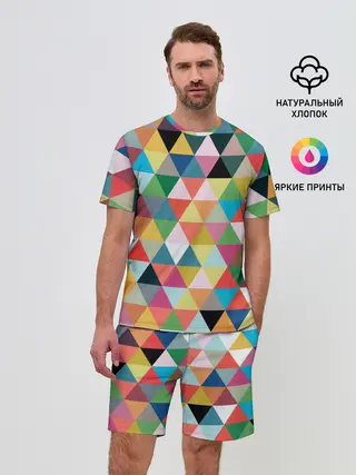 Мужской костюм с шортами / хипстерский паттерн