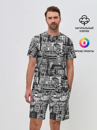 Мужской костюм с шортами / Бесконечный город