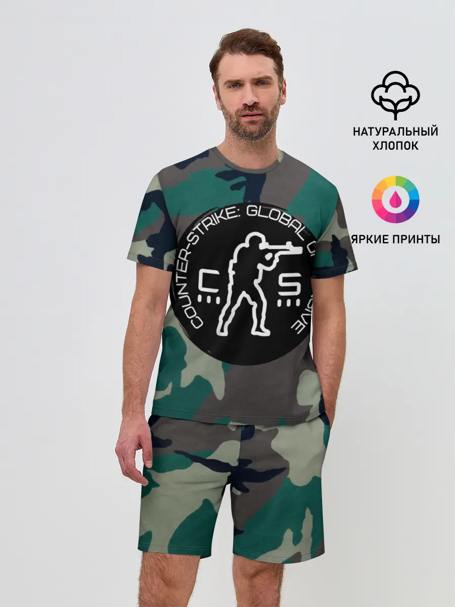 Мужской костюм с шортами / символика CStrike