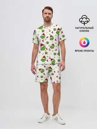 Мужской костюм с шортами / Гринч