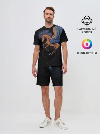 Мужской костюм с шортами / Pegasus wings