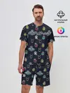 Мужской костюм с шортами / PlayBoy x Among Us monogram