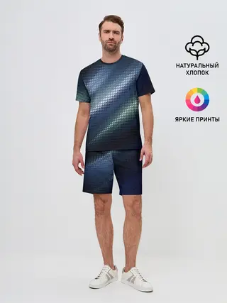 Мужской костюм с шортами / Текстура