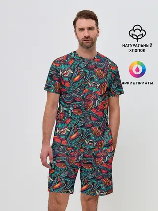 Мужской костюм с шортами / Якудза