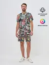 Мужской костюм с шортами / Индейские перья