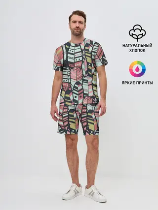 Мужской костюм с шортами / Индейские перья