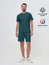Мужской костюм с шортами / Клетка