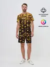 Мужской костюм с шортами / ЗОЛОТЫЕ БЛЕСТКИ