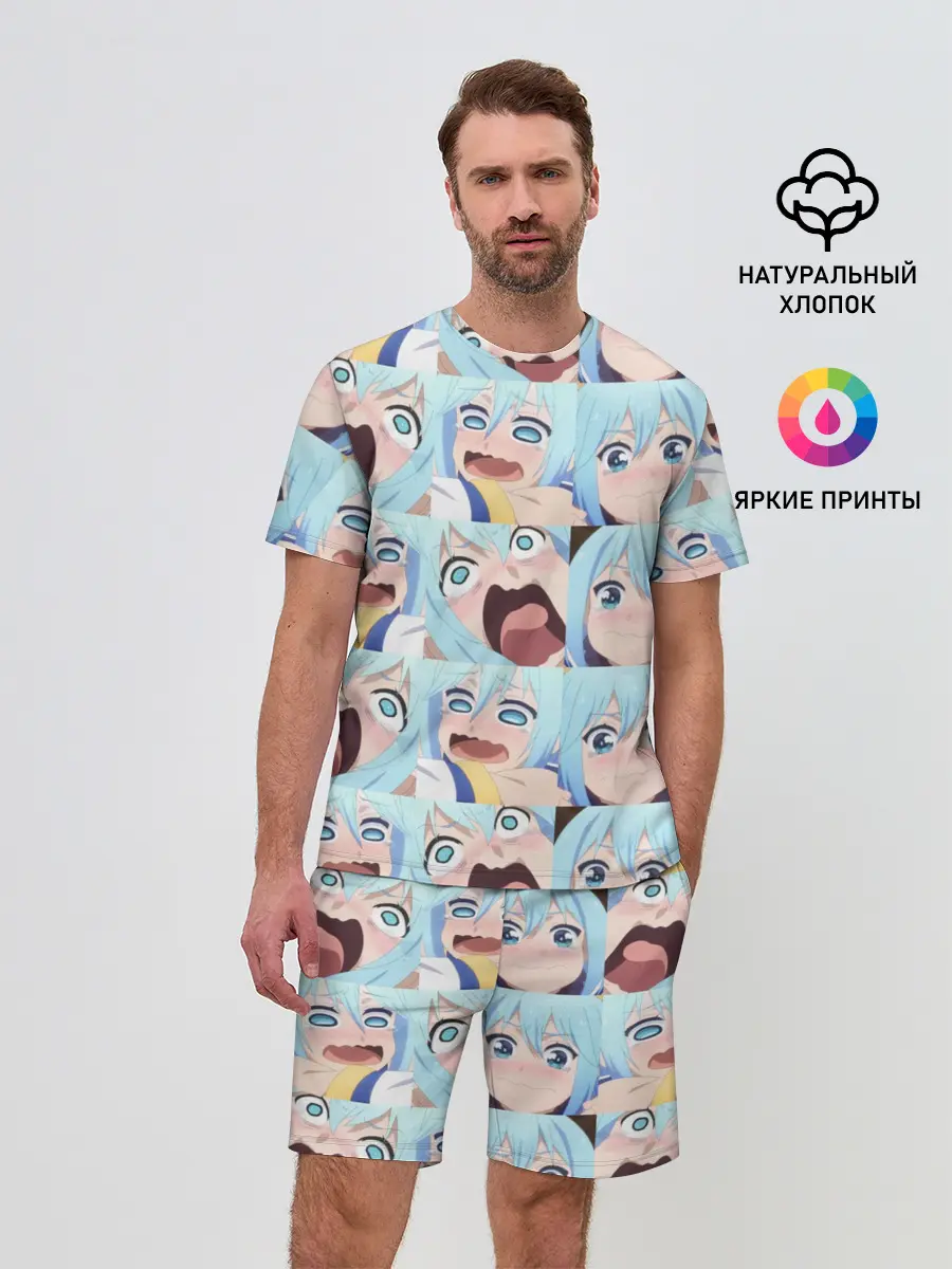 Мужской костюм с шортами / Аква Коносуба Aqua Konosuba