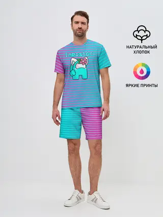 Мужской костюм с шортами / Among Us