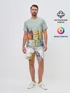 Мужской костюм с шортами / Котики
