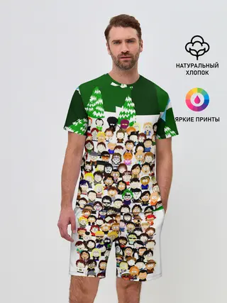 Мужской костюм с шортами / Южный Парк / South Park .