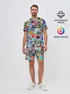 Мужской костюм с шортами / Programming stickers