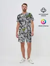 Мужской костюм с шортами / Камни