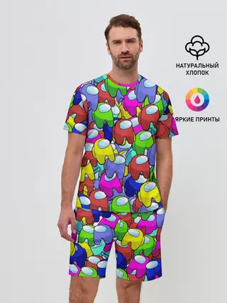 Мужской костюм с шортами / AMONG US