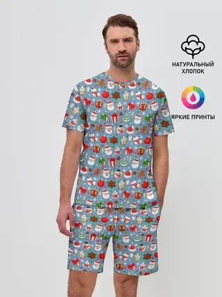 Мужской костюм с шортами / Новый Год