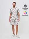 Мужской костюм с шортами / Снежинки