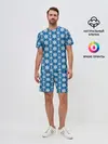Мужской костюм с шортами / Снежинки