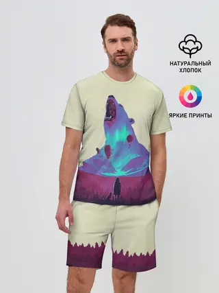 Мужской костюм с шортами / Armored bear