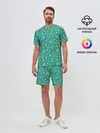 Мужской костюм с шортами / Снежинки