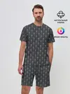 Мужской костюм с шортами / Готический рисунок
