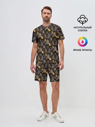 Мужской костюм с шортами / Ёлочки