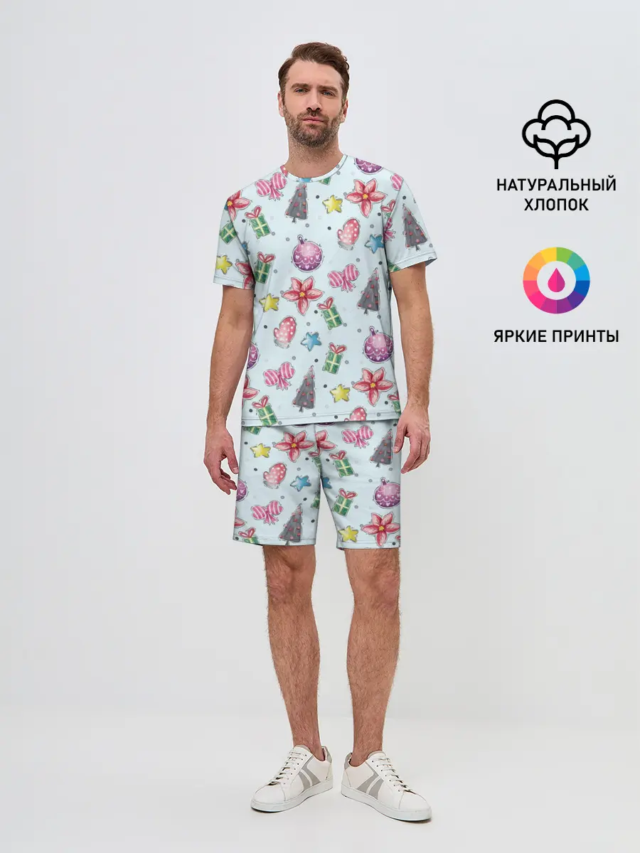 Мужской костюм с шортами / новогодние игрушки