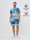 Мужской костюм с шортами / Снег