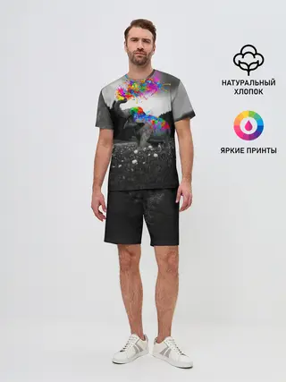 Мужской костюм с шортами / Слон