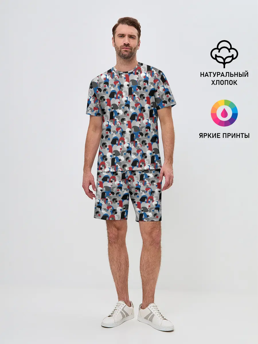 Мужской костюм с шортами / Коронавирус