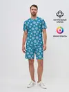Мужской костюм с шортами / Снежинки
