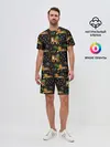 Мужской костюм с шортами / Tigers | Тигровый Паттерн