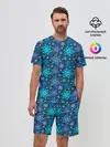 Мужской костюм с шортами / Новогодние Узоры
