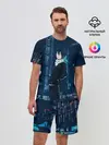 Мужской костюм с шортами / Ято на фоне города