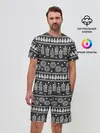 Мужской костюм с шортами / Этнические узоры