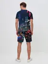 Мужской костюм с шортами / Киберпанк 2077 глитч