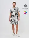 Мужской костюм с шортами / парни делают АХЕГАО