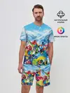 Мужской костюм с шортами / Палитра сноуборд