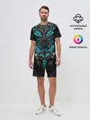 Мужской костюм с шортами / Абстракция тигр