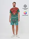 Мужской костюм с шортами / Оперение зимородка